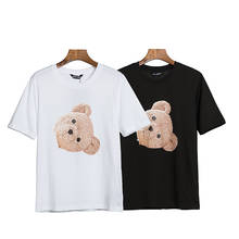 Camiseta de manga corta para hombres y mujeres, camisa con estampado de letras de Palm Angels, hip-hop, popular, simple y salvaje, 78978885 2024 - compra barato
