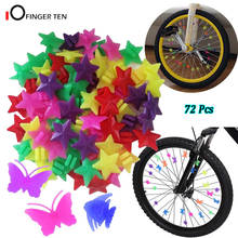 New Colorful Plastic Bike Wheel Spokes Beads Clip Bicycle Decors Wire Beads Decorations Accessories for Kids Womens 2024 - buy cheap
