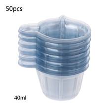 50Pcs 40ML Plastic Disposable Cups Dispenser DIY Epoxy Resin Jewelry Making Tool 2024 - buy cheap