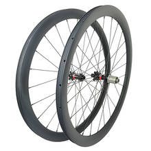 Juego de ruedas de carbono para bicicleta de carretera, 700c, 1345g, asimétrica, 42mm de profundidad, sin tubo, 24H, D411SB D412SB, 25mm de ancho, 18mm de ancho 2024 - compra barato