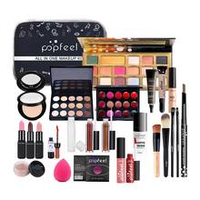 Popfeel-Juego de maquillaje, sombra de ojos, brillo de labios, polvo corrector, esmalte de uñas con bolsa de maquillaje, unids/set 30/Set 2024 - compra barato