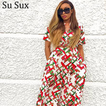 Wide Leg 2 Piece Sets African Dresses For Women Casual Tracksuit Short Sleeve Top and Long Pants Suit Vestidos 2021 Spring 2024 - buy cheap
