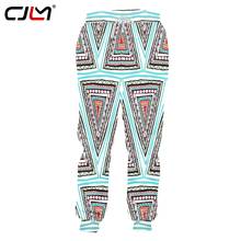 CJLM-ropa de calle de hip hop Punk para hombre y mujer, pantalones Haren con estampado de triángulo, pantalones de chándal 3D antiguos, pantalones de Fitness para sudar informales 2024 - compra barato