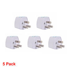 5Pcs Universal 3Pin AU NZ Power Plug Adapter 3 Pin New Zealand Australia Travel Plug US/UK/EU To AU/NZ Plug Converter 2024 - buy cheap