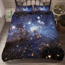 Colorful Galaxy Microfiber Duvet Cover Set Twin Full Queen King Size Bed Linen Set 3D Printed Bedding Set 2/3pcs with Pillowcase 2024 - buy cheap