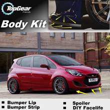 For Hyundai ix20 ix 20 Bumper Lip / Front Spoiler Deflector For TopGear Friends Car Tuning View / Body Kit / Strip Skirt 2024 - buy cheap