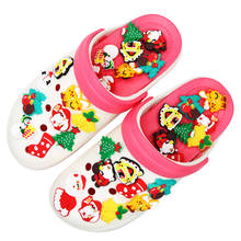 Acessórios de sapato saco de vestuário sapatos encantos novidade natal sapato acessórios dia das bruxas sapato fivela decoração para croc jibz crianças 2024 - compre barato