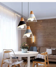 Modern Led Pendant Lamp Nordic Wood Lighting Fixture Hanging Living Dining Restaurant Indoor Bedside Decoration Bedroom Lights 2024 - buy cheap