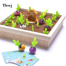 Wooden Pulling Carrot Matching Game Memory Find a Vegetable and Fruit Memory Game Kindergarten Early Education Teaching Aids 2024 - buy cheap