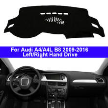 Cubierta de salpicadero de coche de 2 capas, alfombra de salpicadero para Audi A4, A4L, B8, 2009-2016, LHD, RHD, Parasol, antisuciedad, 2015 2024 - compra barato