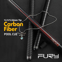 Original FURY CFP Carbon Billiard Pool Cue 12.5/12.8mm Kamui Tip PAS Carbon Fiber Shaft Professional Billar Stick Kit With Case 2024 - buy cheap