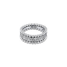 Anillos de plata 925 originales para mujer, anillo de banda con cuentas pavimentadas, fabricación de joyas, anillos europeos de moda, joyería de plata 2024 - compra barato