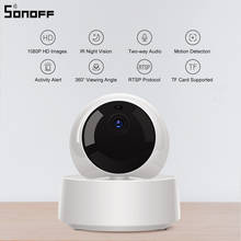 Sonoff-cámara de seguridad IP GK-200MP2-B 1080P HD, inalámbrica, WiFi, detección de movimiento, 360 °, alerta de actividad, aplicación de Control Ewelink 2024 - compra barato