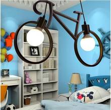 Northern Creative Bicycle Pendant Light Bedroom Dining Room Lamps Bike Pendant for Children Modern LED Lighting Fixture 2024 - buy cheap