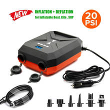 20PSI Double Stage Portable Air Pump with 6PCS Nozzles Inflatable Pump Fully Support Inflation and Deflation 2024 - buy cheap