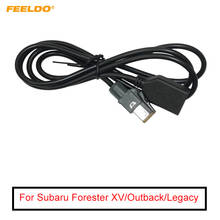 FEELDO 1PC Car Audio Female USB AUX-In Cable Adapter 4Pin Connector For Subaru Forester XV/Outback/Legacy #CT5662 2024 - buy cheap
