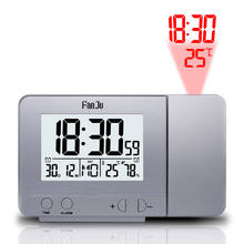 FanJu FJ3531 Digital Projector Alarm Clock LED Electronic Table Snooze Backlight Temperature Humidity Watch With Time Projection 2024 - buy cheap