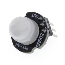 Módulo Detector de movimiento para arduino, kit PIR infrarrojo piroeléctrico con soporte de interruptor sensorial, con lente, 1 unidad, MH-SR602 2024 - compra barato