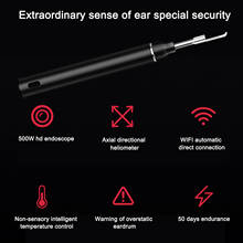 WiFi Visual Earpick Ear Wax Removal Tool with LED Lights Ear Spoon Clear View Ear Camera with Wax Remover Ear Endoscope 2024 - buy cheap