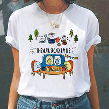 New Fashion Casual Tops Hot Kawaii Cartoon Cute Sumikko Gurashi Women Clothes Unisex T-shirt Female Tee Summer Girls T-shirts 2024 - buy cheap