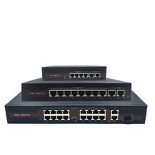 Switch ethernet poe de 48v com 5/8/16 10/100mbps porta ieee 802.3 af/at para uso em câmera ip/sistema de câmera wireless ap/cctv 2024 - compre barato