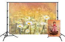 Decorado para fotografía de niños y bebés, HUAYI, recién nacidos, Fondo de fotomatón, acuarela, girasoles, pintado, XT-4940 2024 - compra barato