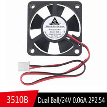 5Pcs Gdstime 3510 DC 24V Dual Ball Bearing Brushless CPU Cooling  35*35*10mm 3.5cm XH2.54 Small Cooler axial  fan 2024 - buy cheap