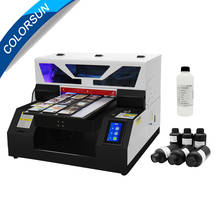 Colorsun-impresora UV automática A3 R1390, cabezal de impresión para funda de teléfono, botella de vidrio de metal, impresora de cama plana, Circulación de tinta blanca 2024 - compra barato