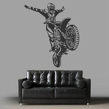 Freestyle Motocross Wall Decal Extreme Sports Sticker Home Interior Design Boys Room Decor Bedroom Wall Art Mural Poster A539 2024 - buy cheap