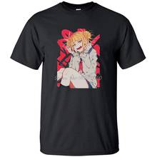 My Hero Academia Japanese Anime Himiko Toga T Shirt Cotton Loose Summer Printed T Shirts Top Men Cool Street Sleeve Black Tshirt 2024 - buy cheap