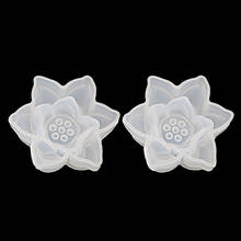 3D Lotus Flower Mould  Jewelry Making Epoxy Resin Molds Resin Casting Craft Tool Crystal Epoxy DIY handmade jewelry flower mold 2024 - buy cheap