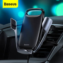 Baseus Car Phone Holder For iPhone 11 Pro Max 15W Qi Wireless Charger For Xiaomi Redmi Note 8 Pro Fast Wireless Charging Holder 2024 - buy cheap