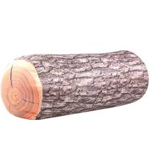 Log cushion Gentle touch Sofa room Car log house Wood grain stump pillow Pillow Fun interior 2024 - buy cheap