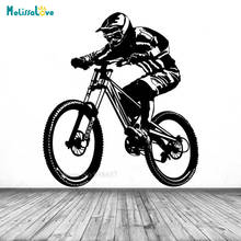 Mountain Bike Boy Room Decal Wall Sticker Cool Sports Home Living Room Decor Waterproof Removable Vinyl Wallpaper Poster BD260 2024 - buy cheap