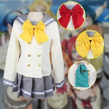 ¡Nuevo Anime Love Live! Disfraz de Sunshine Aqours, uniforme escolar Kurosawa, traje de marinero rubí, traje de marinero japonés 2024 - compra barato
