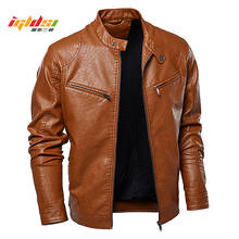 Men's Winter Leather Jacket Thick Hooded Motorcycle Jacket Male Fleece Warm Windbreaker Leather Jackets Outwear Coats 2024 - buy cheap