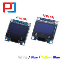 4pin 7pin White/Blue/Yellow Blue color 0.96 inch 128X64  OLED Display Module For Arduino 0.96" IIC I2C SPI Communicate 2024 - buy cheap