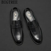 Formal Leather Shoes For Men Classic Shoes Men Elegant Coiffeur Wedding Dress 2022 Loafers Mens Dress Shoes Evening Dress Buty 2024 - buy cheap