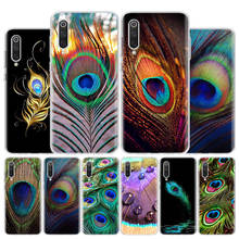 Funda de teléfono con plumas de pavo real, carcasa suave de lujo para Xiaomi Redmi Note 10, 9, 9S, 8T, 8, 7, 6, 5, 9A, 6A, 7A, 8A, 9C, K20, S2 Pro 2024 - compra barato