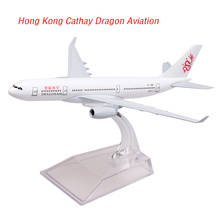 16cm Diecast Airplane Model A330 Hong Kong Cathay Dragon Aviation Metal Alloy Boys Toy Gift Alloy Plane Static Display Adult 2024 - buy cheap