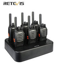 Retevis-walkie-talkie H777, Radio bidireccional, cargador de seis vías VOX, UHF, portátil, transceptor para Hotel/restaurante, 6 uds. 2024 - compra barato