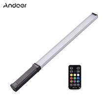 Andoer RGB Handheld LED Video Light Wand 10W 9CRI95+ 3200-5600K 12-level Dimmable 1/4inch Interface w/ Battery Remote Control 2024 - buy cheap