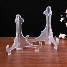 Transparent Display Dish Stand Rack Easels Plate Holders Weddings Photo Picture Frame Display Stand Pedestal Holder Support 2024 - купить недорого