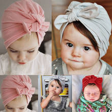 Newborn Baby Toddler Kids Boy Girl Bowknot Cute Soft Cotton Beanie Hat Cap 2024 - buy cheap