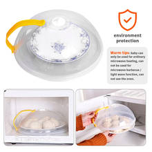 Food Cover Microwave Oven Dish Plate PP Cover Transparent Anti-splash Cap with Color Random Handle Kitchen Accessories 2024 - buy cheap