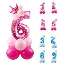 32 polegada digital balões brinquedos crianças feliz aniversário festa tema decoração dos desenhos animados inflável festa chapéu coluna presente brinquedos para crianças 2024 - compre barato