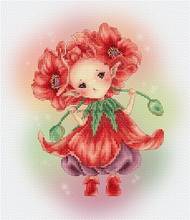ZZ WY Top Quality Lovely Counted Cross Stitch Kit counted embroidery cross stitch Poppy Fairy 2024 - buy cheap