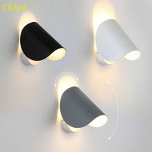 Chcdma-Lámpara LED giratoria de pared para interiores, Arte Creativo, mural, sala de estar, dormitorio, cabecera, sala de estudio, pasillo 2024 - compra barato