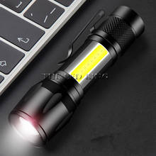Chegam novas q5 cob embutido bateria zoomable foco mini led lanterna tocha lâmpada 2000lm ajustável luz à prova dpenágua 2024 - compre barato