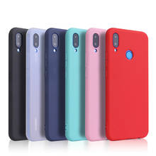 Чехол-накладка для Huawei P20 lite, Honor 8, 9, 10 lite, 8X, 8C, 8A, 8S, Nova 3, 3i, Y5, Y6, Y7, Y9, силиконовый, карамельных цветов 2024 - купить недорого